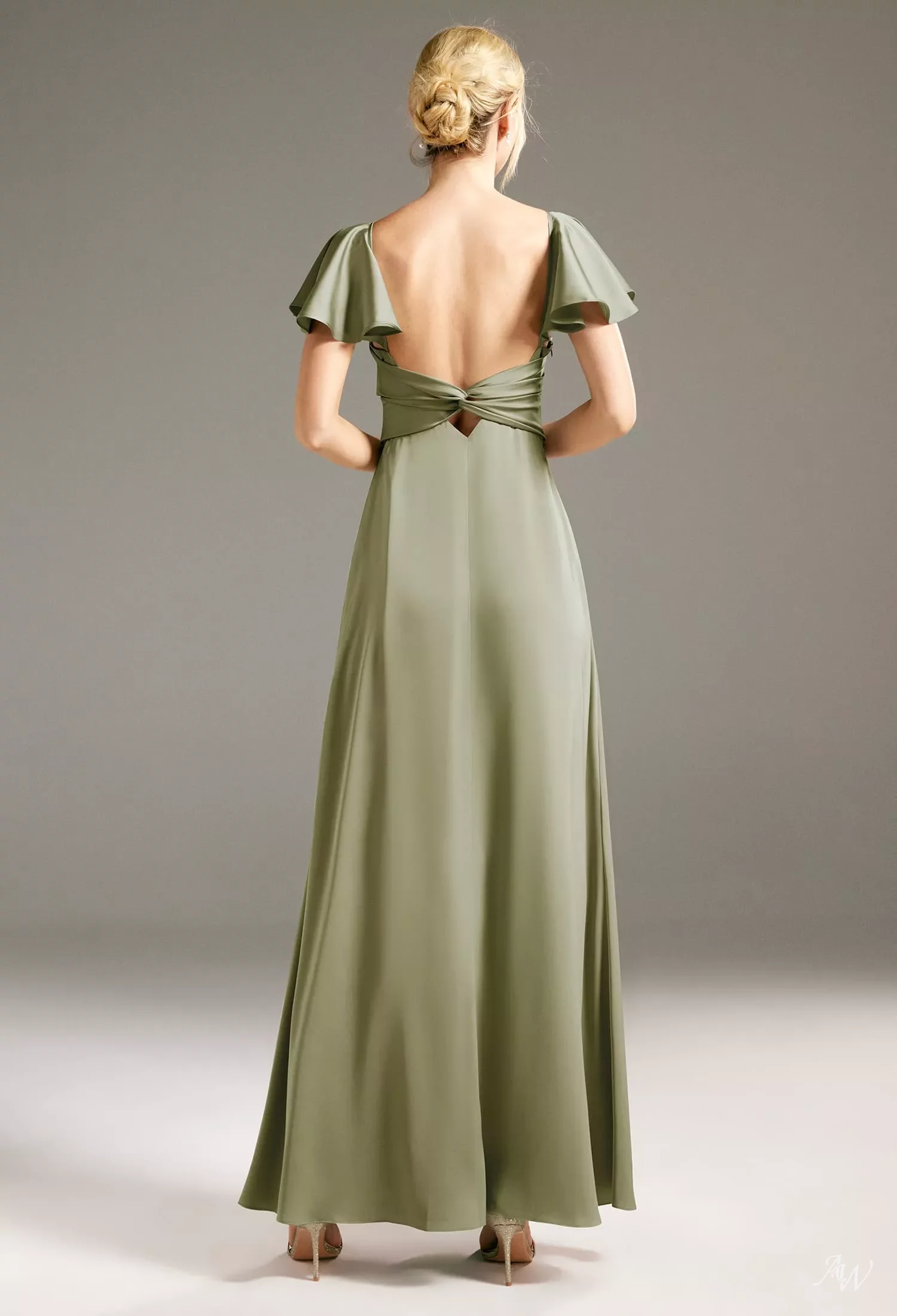 blue dress for baby girl Ever-Pretty Lotus Leaf Sleeveless Chiffon V-Neck Bridesmaid Dress