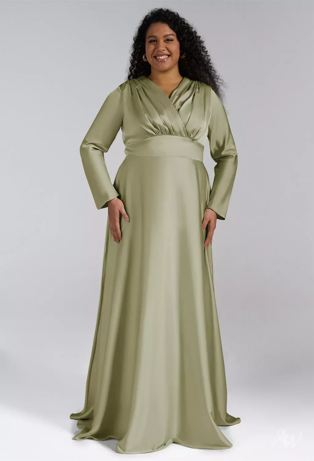 Dusty Dress Satin Mother Of The Bride Dresses Sage Green A-Line V-Neck Hi Lo Dusty Dress Satin Mother Of The Bride Dresses Sage Green A-Line V-Neck Hi Lo