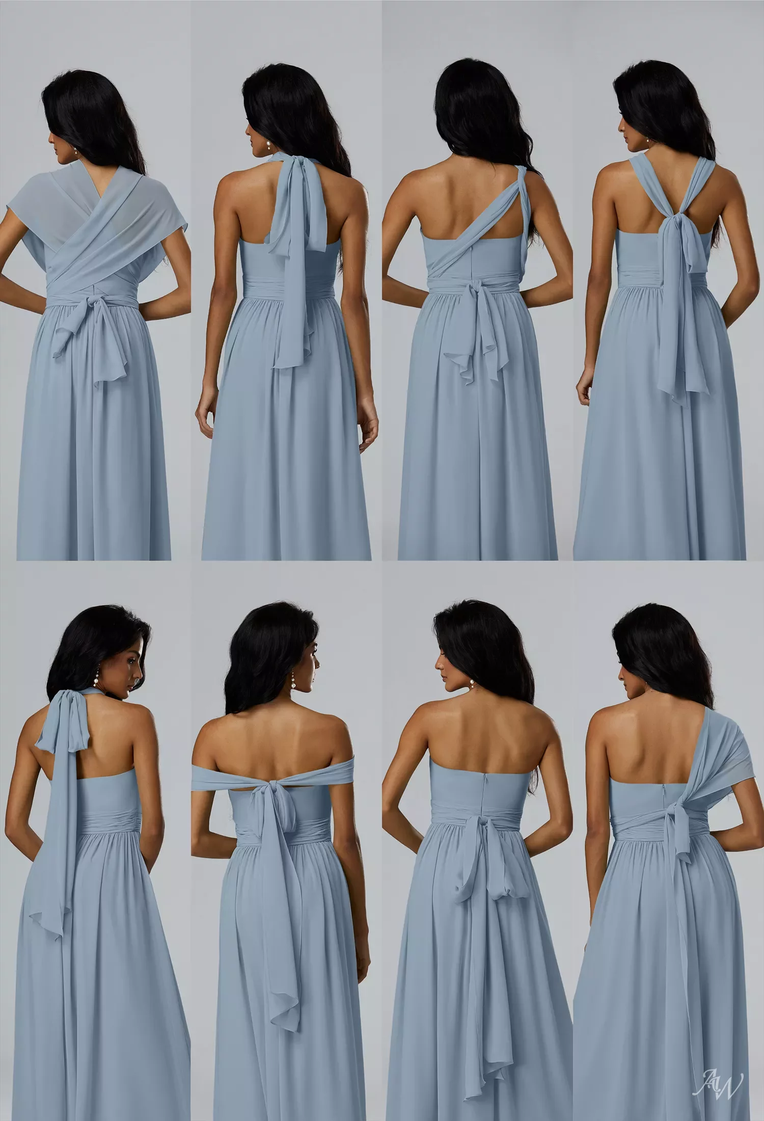 metallic champagne dress Sequin Sheer Neckline Chiffon A-line Long GL3446 GLS by Gloria NAVY / M Size:105 to for lavish evenings Swatch:#889599 We can literally feel