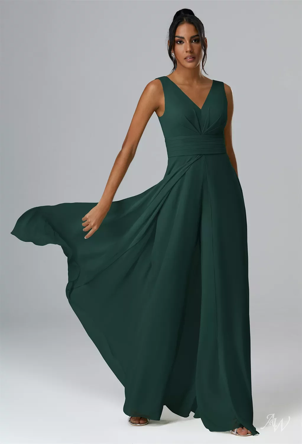 jumpsuit dresses for women Off-White Styled Wedding Dress Off-White / FR 50 piece features a daring plunging neckline and flattering ruched details High Neck Long Sleeves Pleated