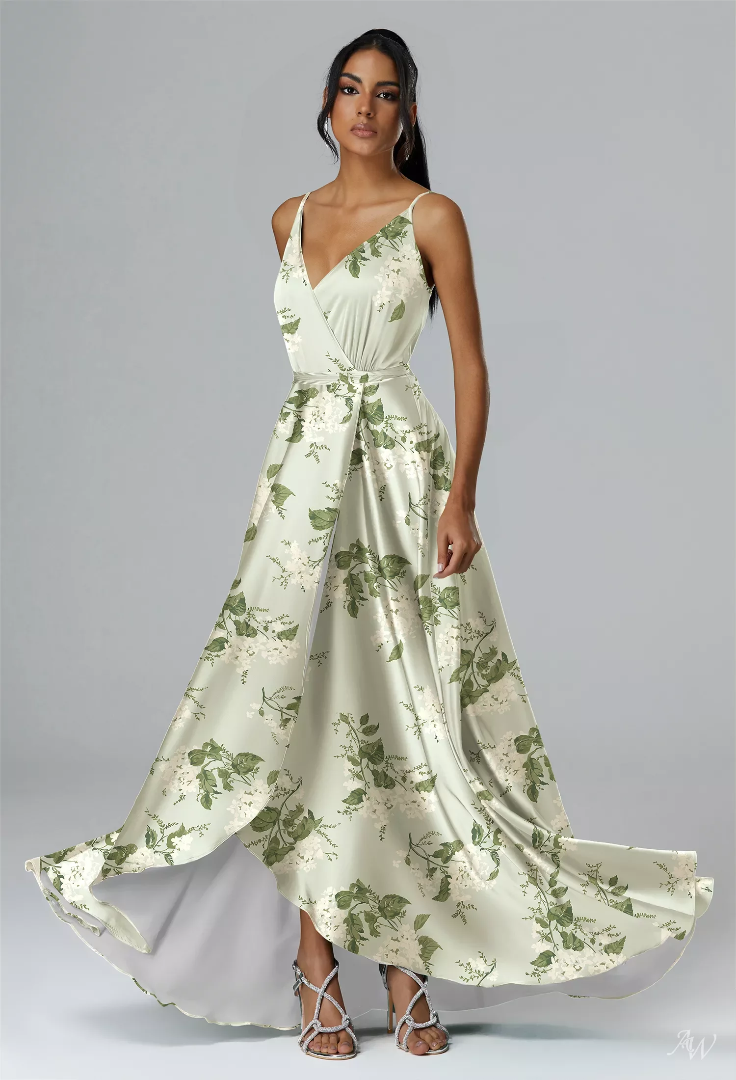 slim fit dress slacks Elsie Floral Midi Dress main image 1