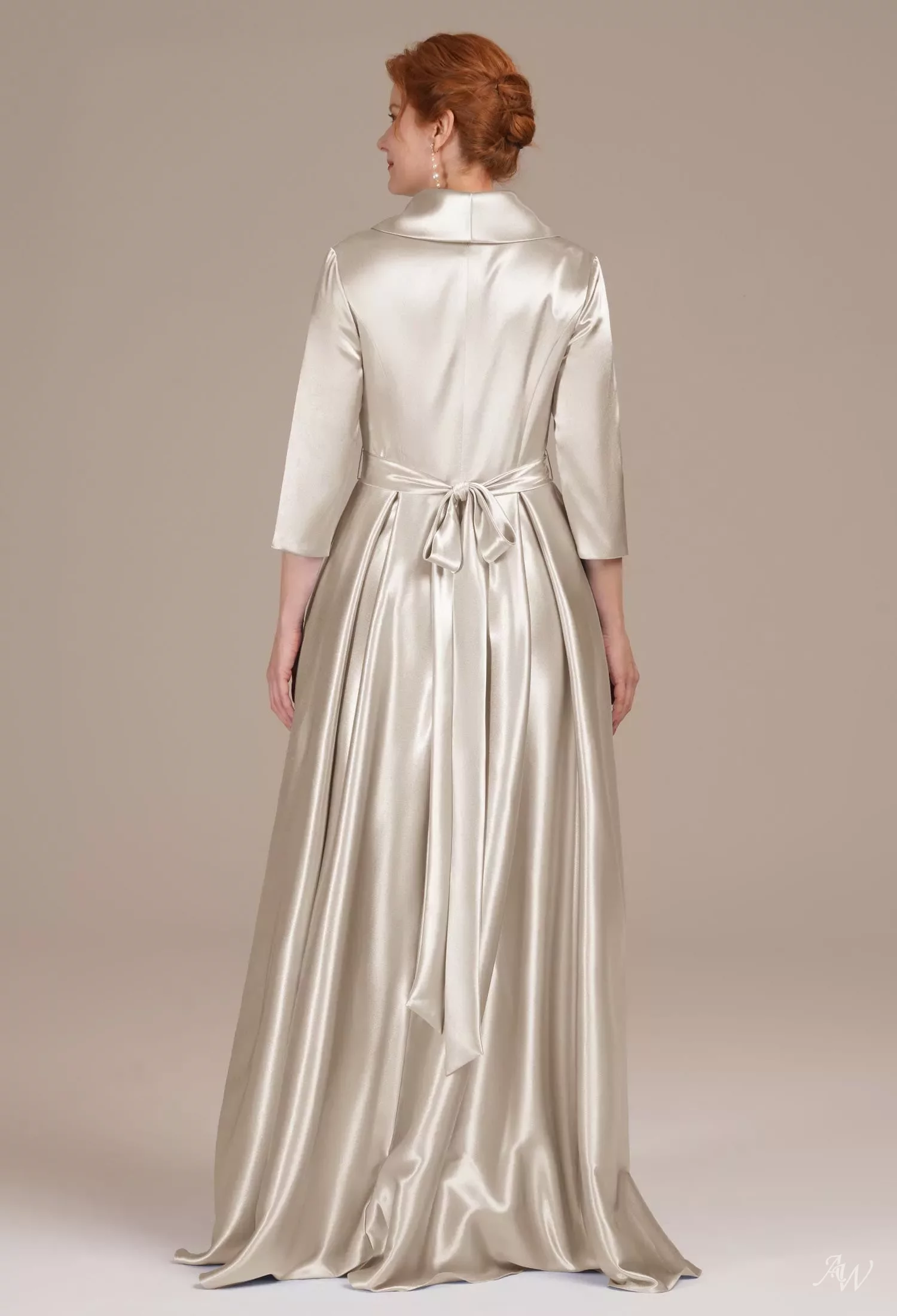 a line satin dress with sleeves BABARONI Satin Cap Sleeve Bridesmaid Dress With Pocket Papaya, Papaya / US0