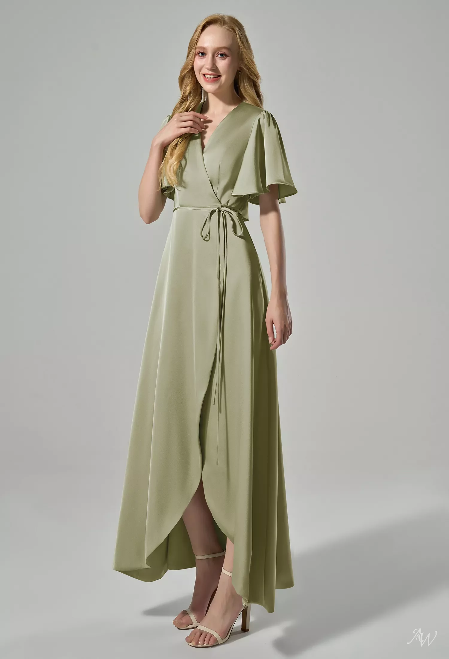 AW Alexa Satin Charmeuse Bridesmaid Dresses image1