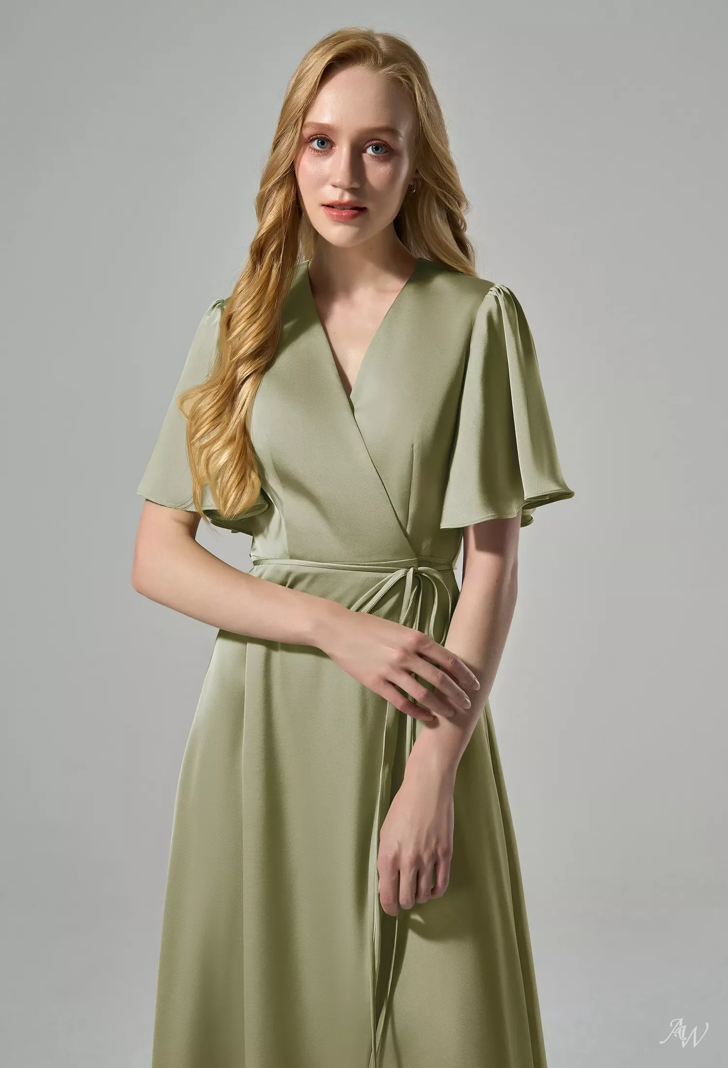 AW Alexa Satin Charmeuse Bridesmaid Dresses image4