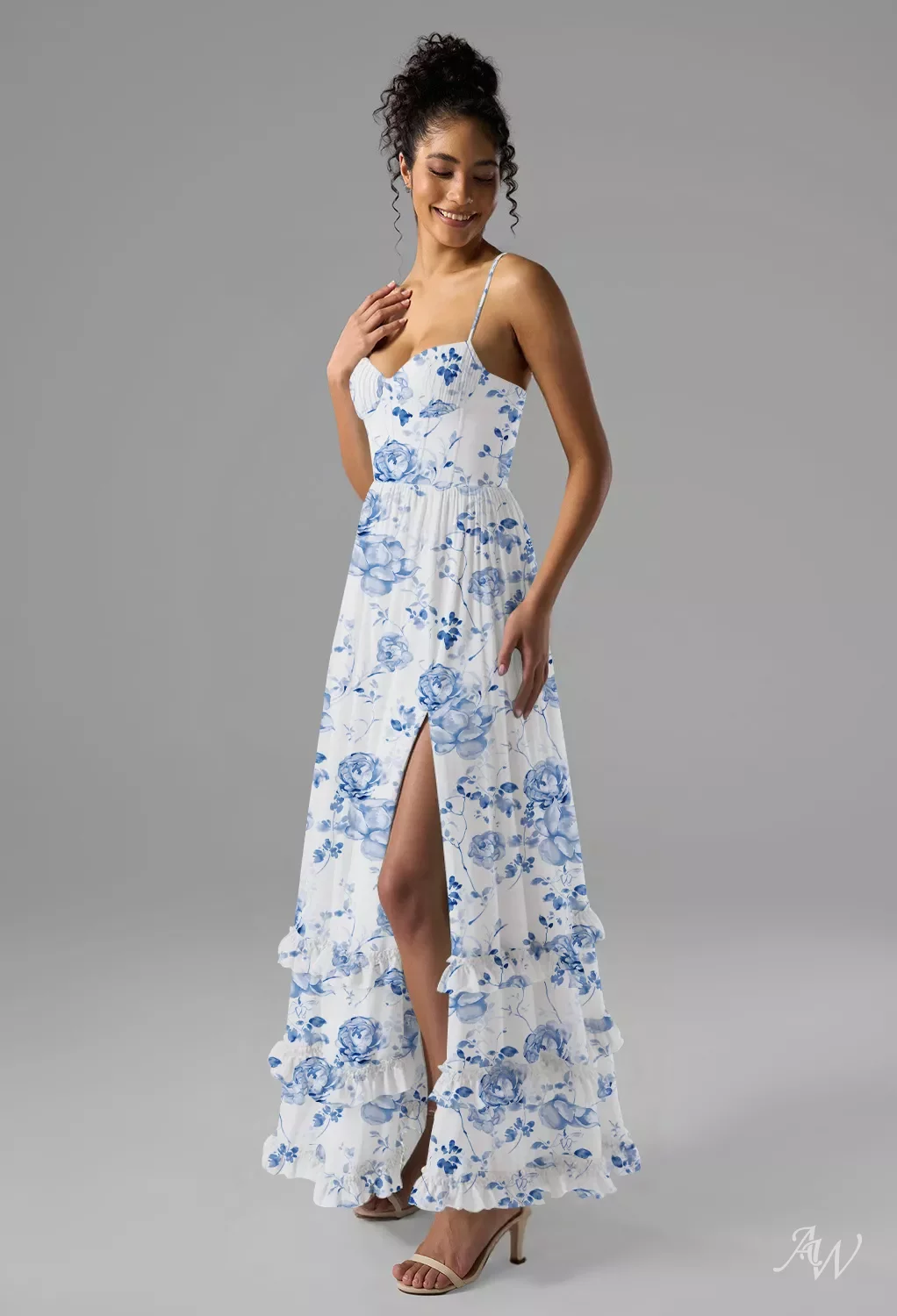 AW Hiba Peach Blossom Breeze Bridesmaid Dresses | AW.Bridal