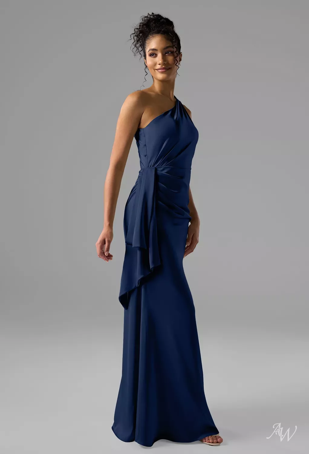 green emerald velvet dress BABARONI Long Evening Dress with Spaghetti Straps and Ribbons Royal Blue main image 0