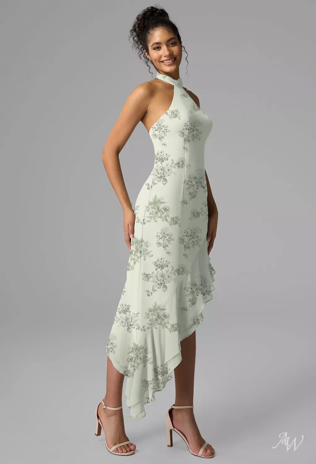 AW Lennox Pistachio Green Penoy Bridesmaid Dresses | AW.Bridal