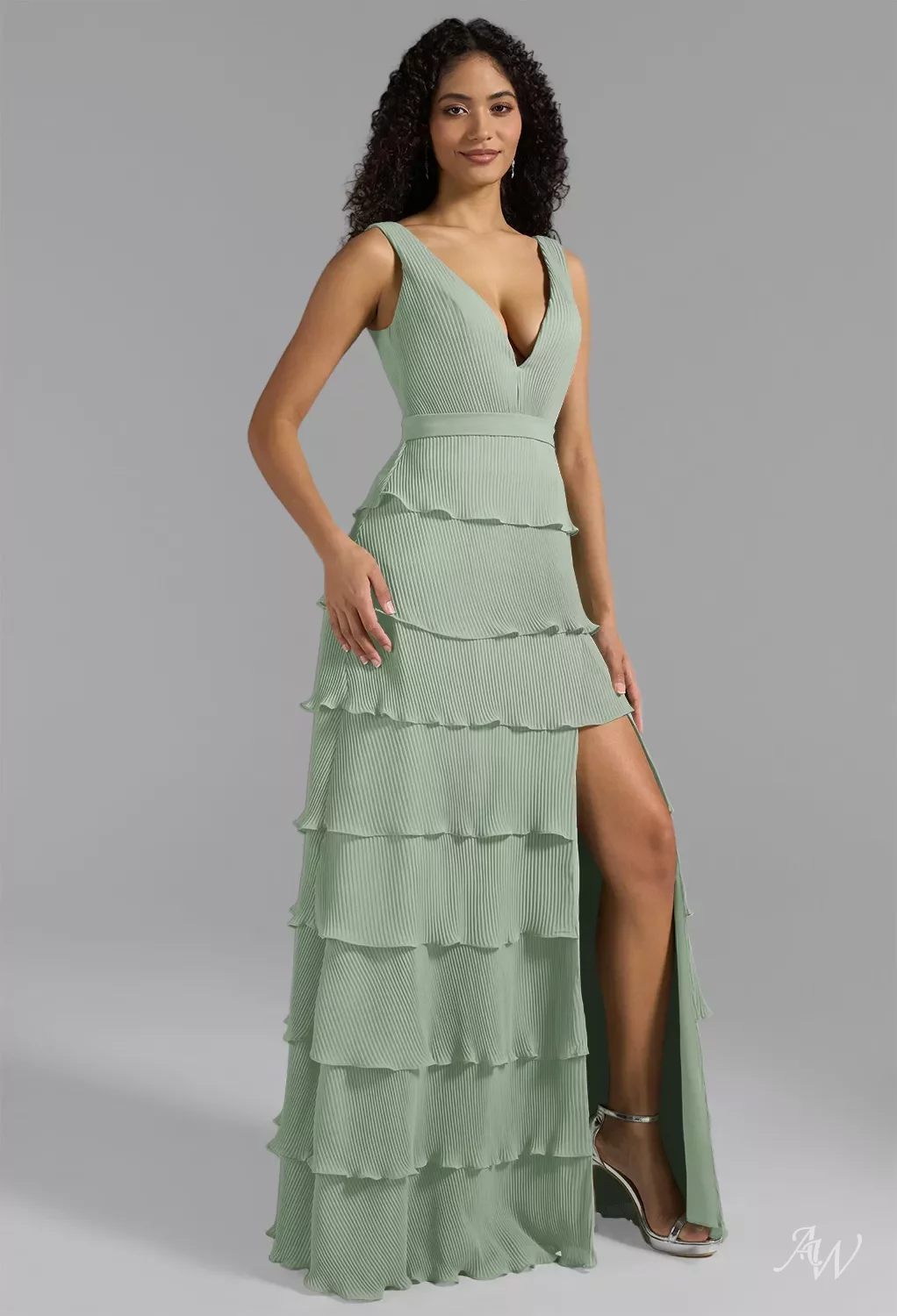 chinese dress ladies Leanne Lace Midi Dress - Mustard main image 1