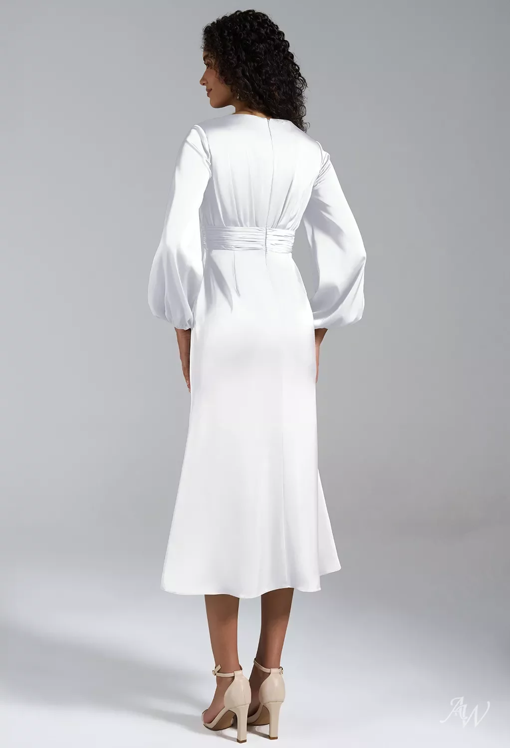 robbia satin midi dress MISHA ROBBIA SATIN MIDI DRESS US 2 NWT $481