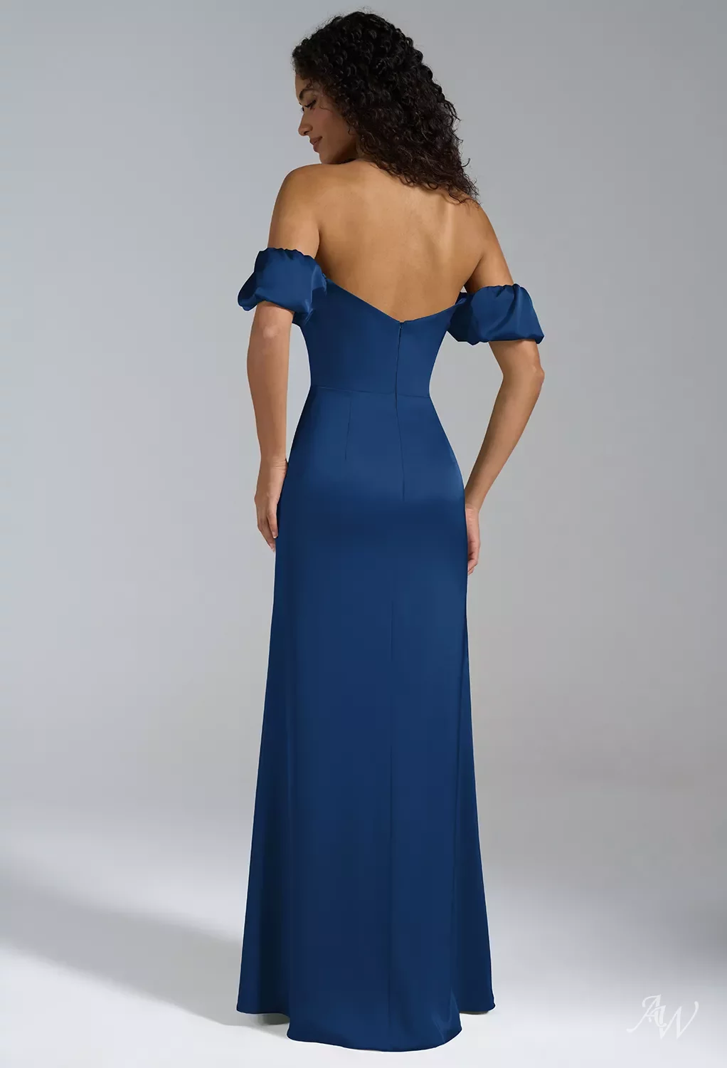 samara silk chiffon dress retrofte Women's Samara Silk Chiffon Dress - Blue