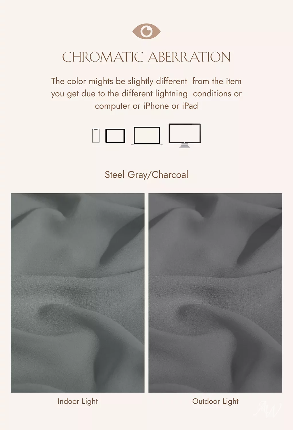 AW Francesca Dress, Steel Gray Chiffon Floor Length V-Neck Bridesmaid  Dresses | AW.Bridal