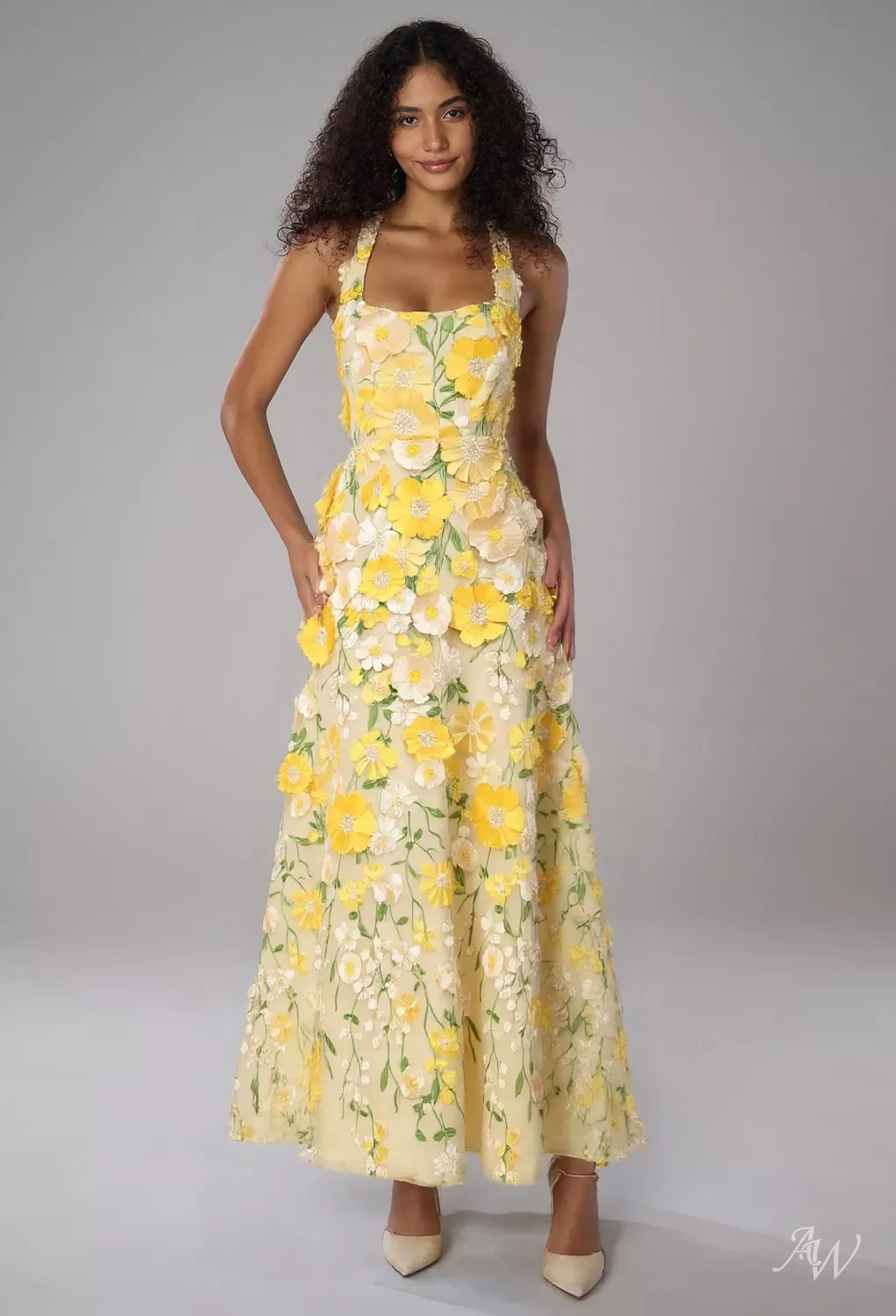 simple yellow prom dress Gold Chiffon Simple Long Prom Dresses V Neck Cheap Prom Dress ARD2107 –  SheerGirl main image 0