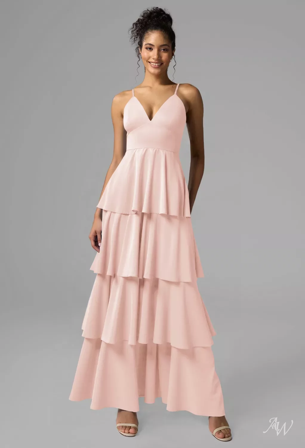 Charmeuse Fabric Charmeuse And Chiffon Bridesmaid Dress With Ruffle Fennel Seed, Satin Charmeuse Bridesmaid Dresses Charmeuse Fabric Charmeuse And Chiffon Bridesmaid Dress With Ruffle Fennel Seed, Satin Charmeuse Bridesmaid Dresses