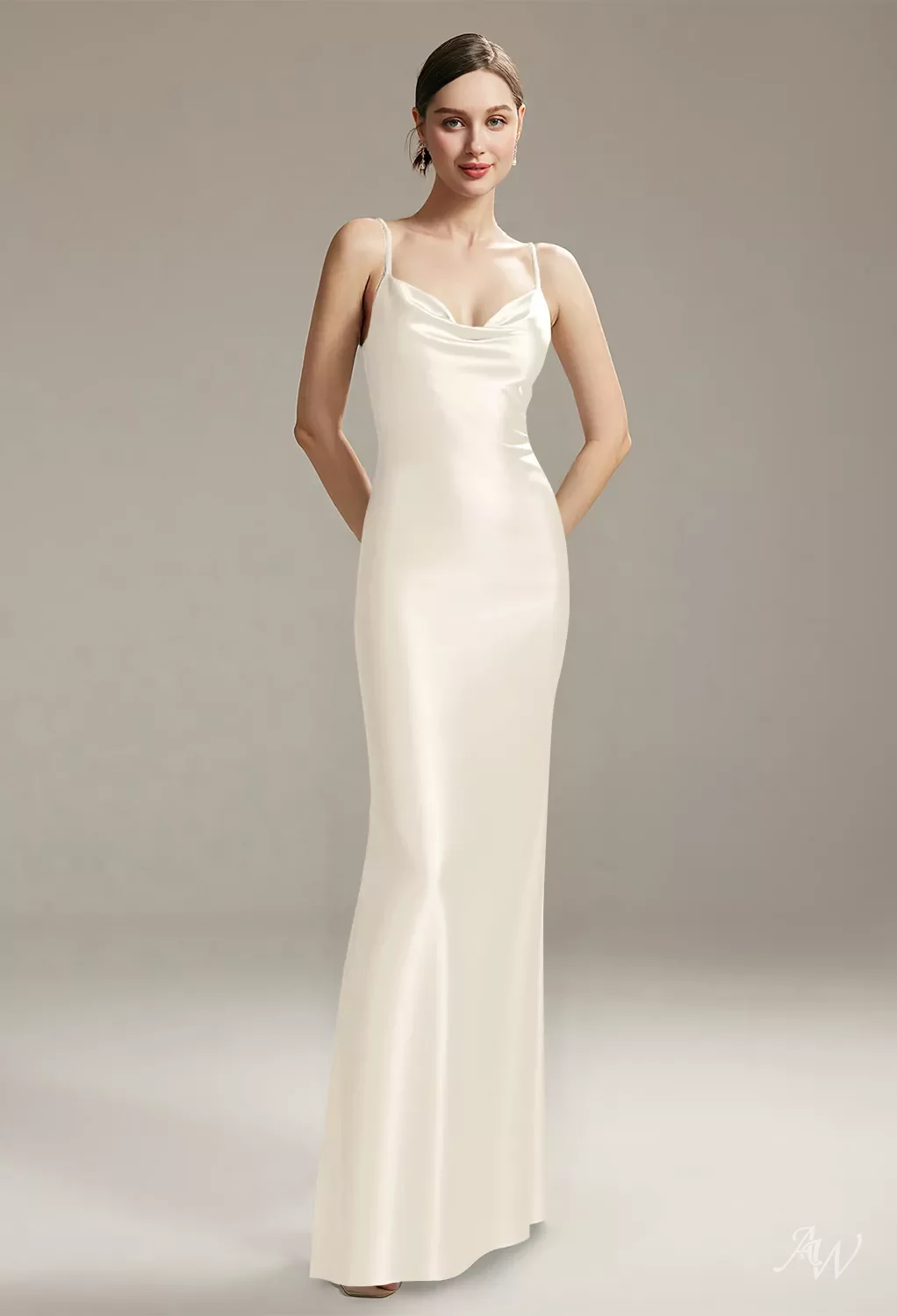 parker nia satin dress Parker The Nia Maxi Dress in Natural