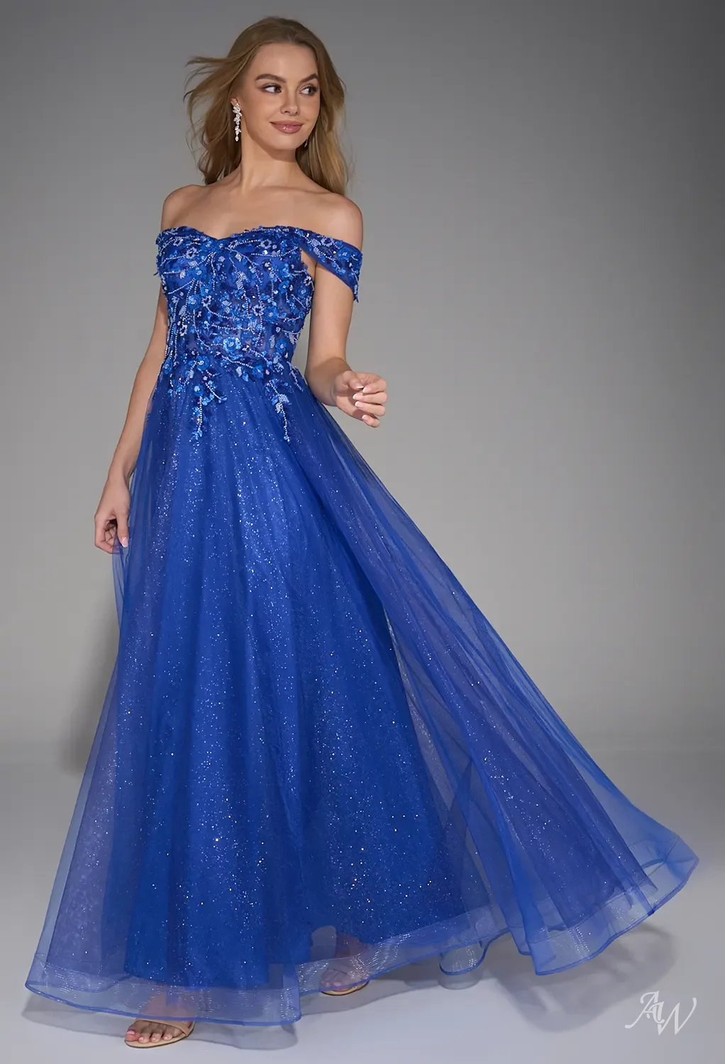 sapphire evening dresses Sparkling Sapphire Gown