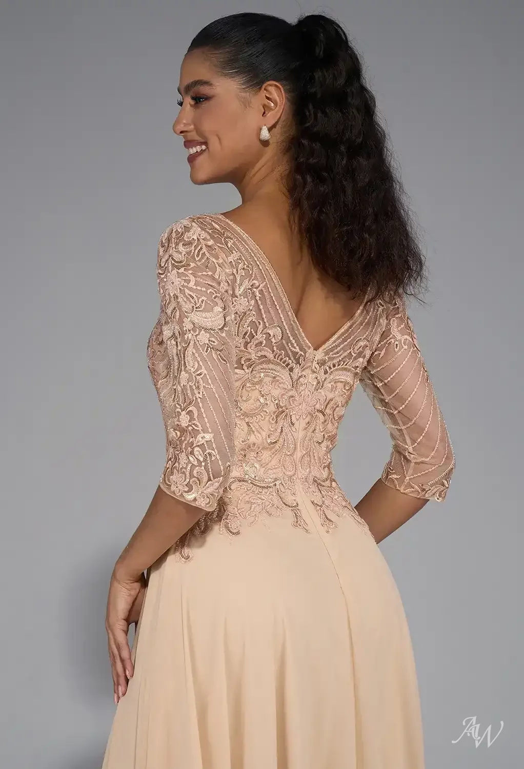 AW Mason Beige Mother of the Bride Dresses | AW.Bridal AW Mason Beige Mother of the Bride Dresses | AW.Bridal