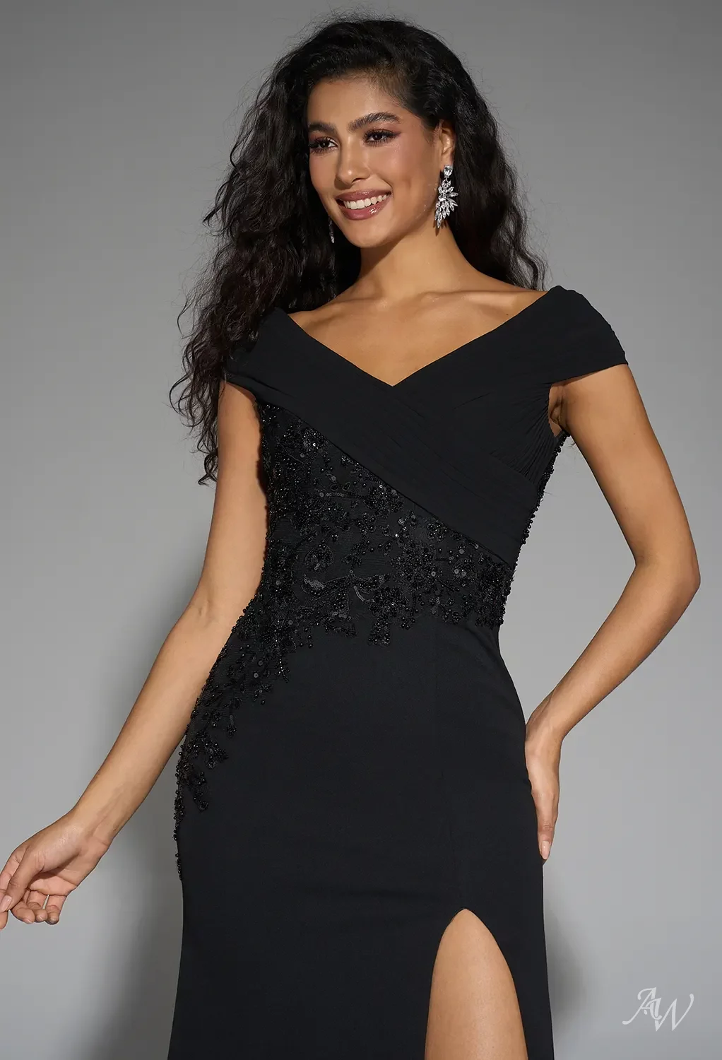 AW Darcey Black Mother of the Bride Dresses | AW.Bridal