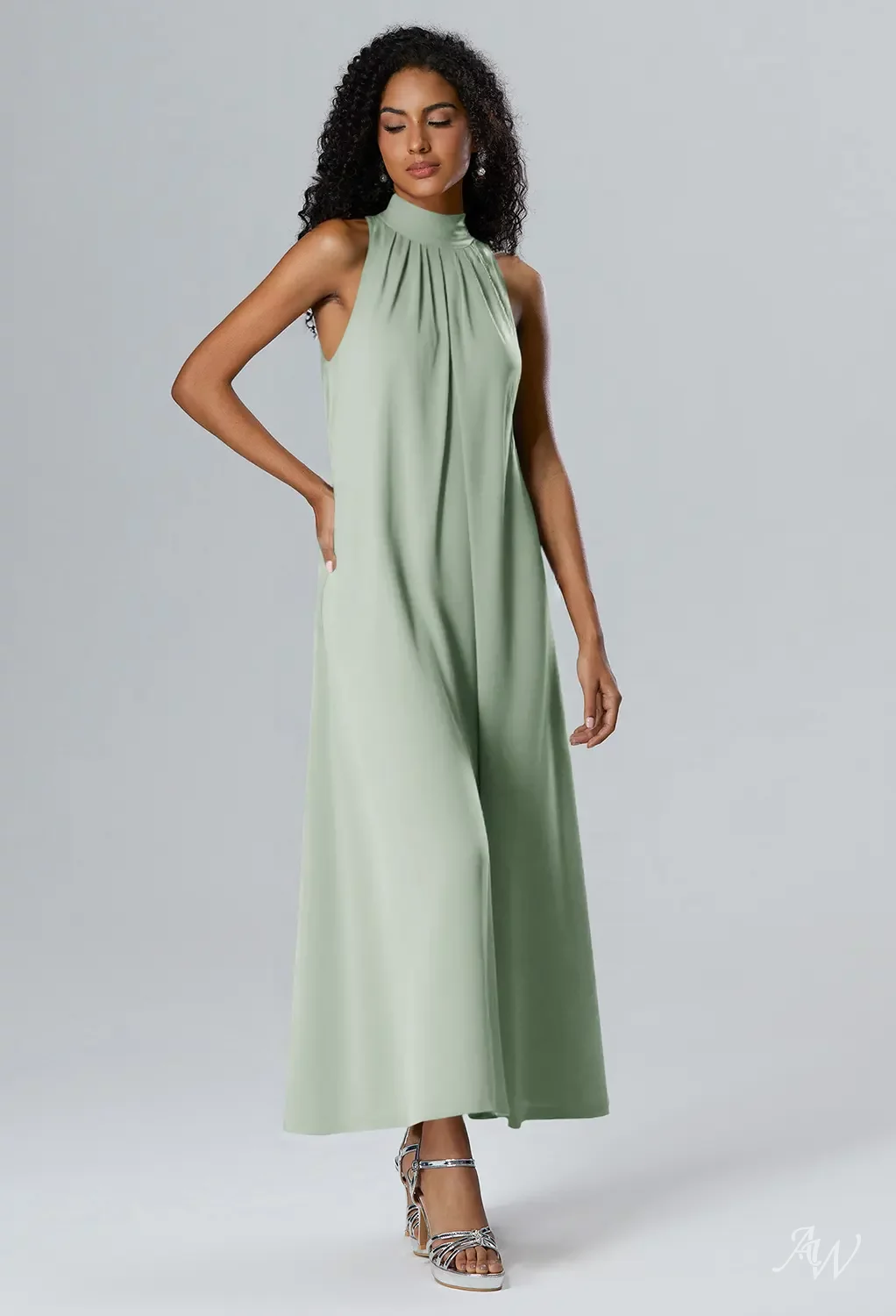 slim fit dress slacks Light Green High Low Sweetheart Straps Formal Dress, Floral Tulle Home   Cutedressy