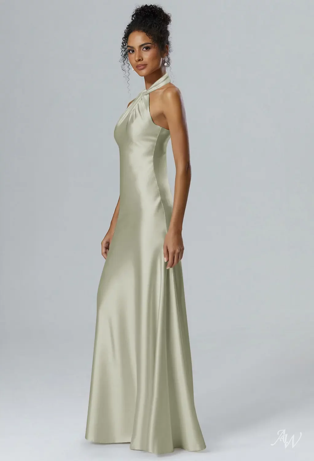 button back bridesmaid dress Long Dresses evening party or any age 4-6Y Maria Farbinni Lace A-Line Size:34x32