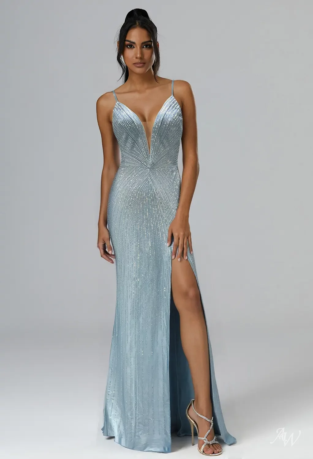 AW Asiya Dusty Blue Dresses | AW.Bridal