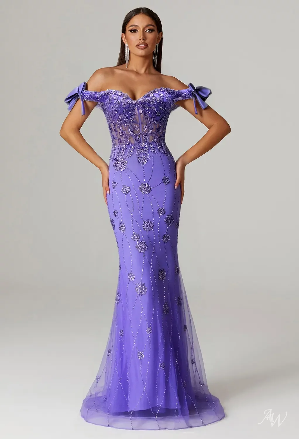 passion purple bridesmaid dresses A-line Blush Pink Mismatched Long Bridesmaid Dress, BD101