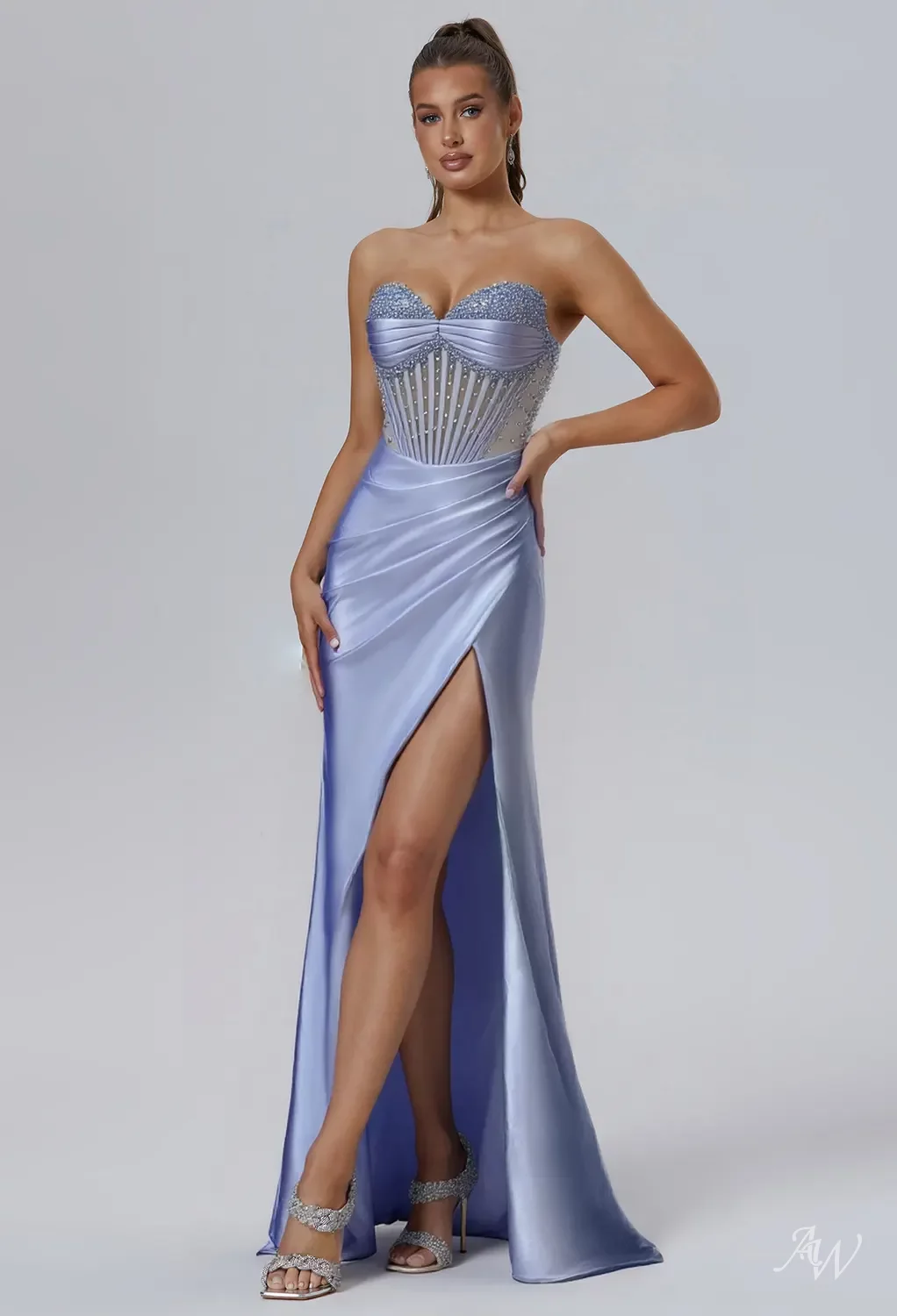 AW Jazmine Dusty Blue Dresses | AW.Bridal AW Jazmine Dusty Blue Dresses | AW.Bridal