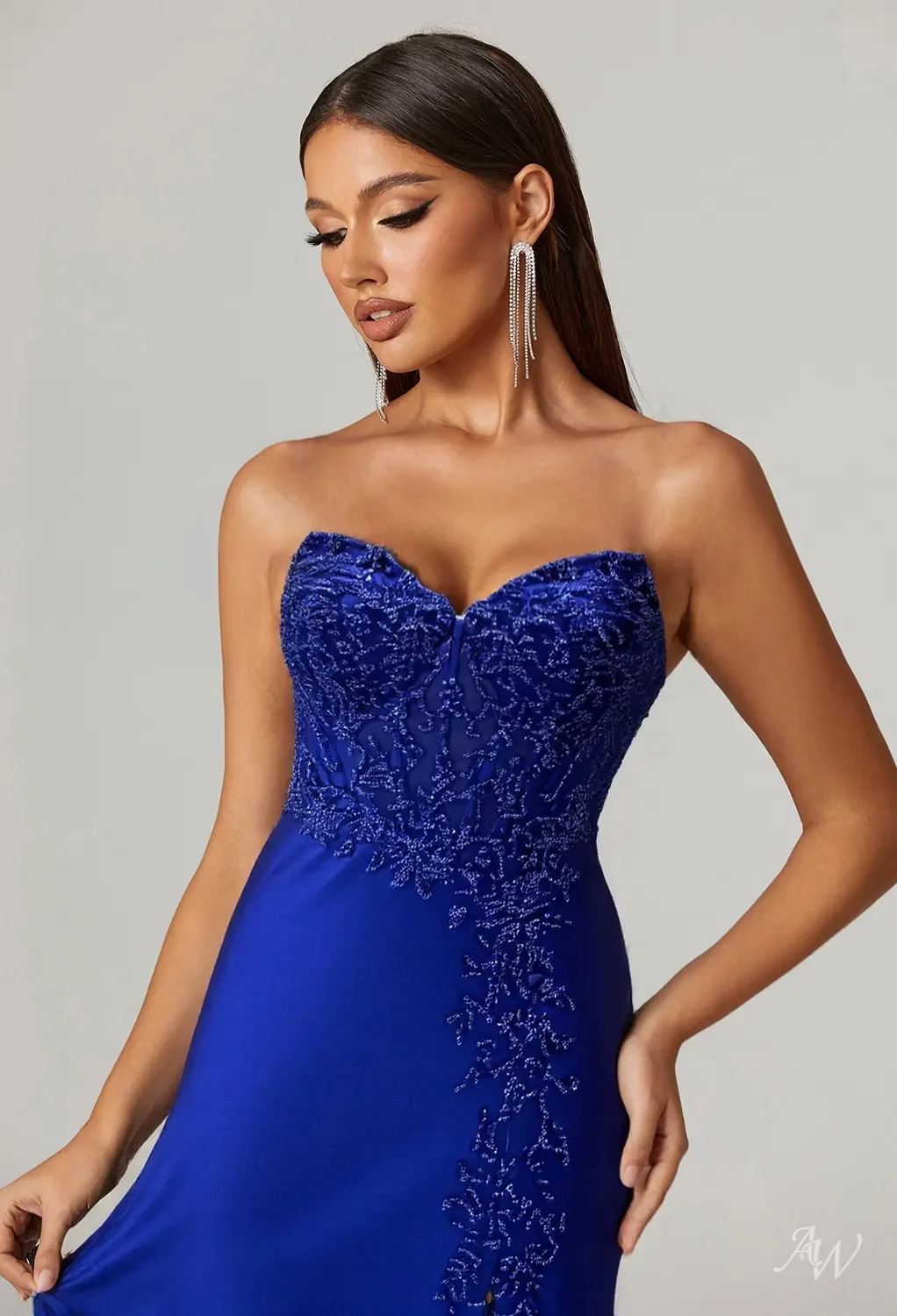 green emerald velvet dress Fashionable Prom Dress Long Sapphire Blue Party Dress Dark Blue Evenin –  DaisyFormals-Bridesmaid and Formal Dresses in 59+ Colors main image 1