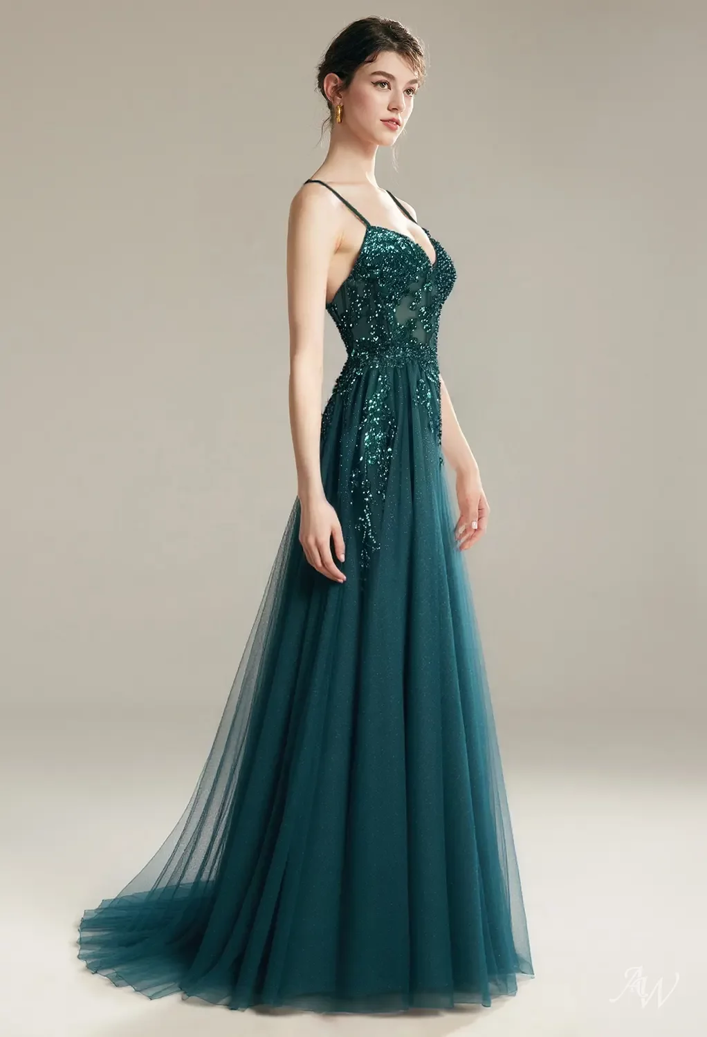 AW Zoya Deep Lake Dresses | AW.Bridal