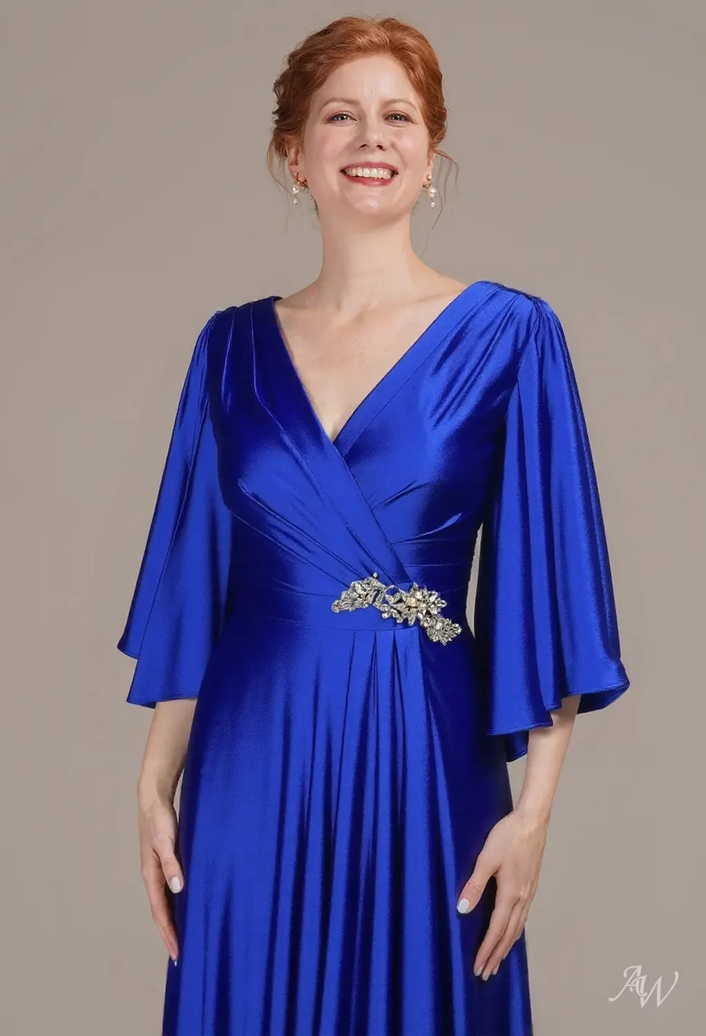 princess polly baby blue dress AW Leslie Sapphire Mother of the Bride Dresses