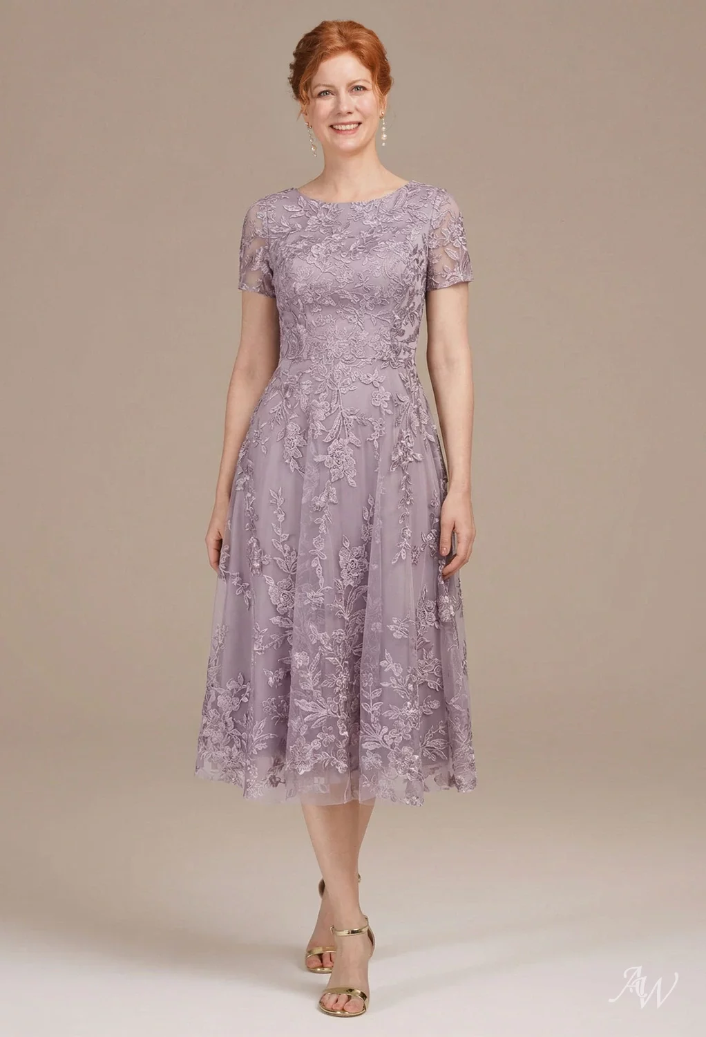 l'agence inori beaded mini dress Ladivine CD0240 Long Sleeve A Line Beaded Dress, Greenery / 6