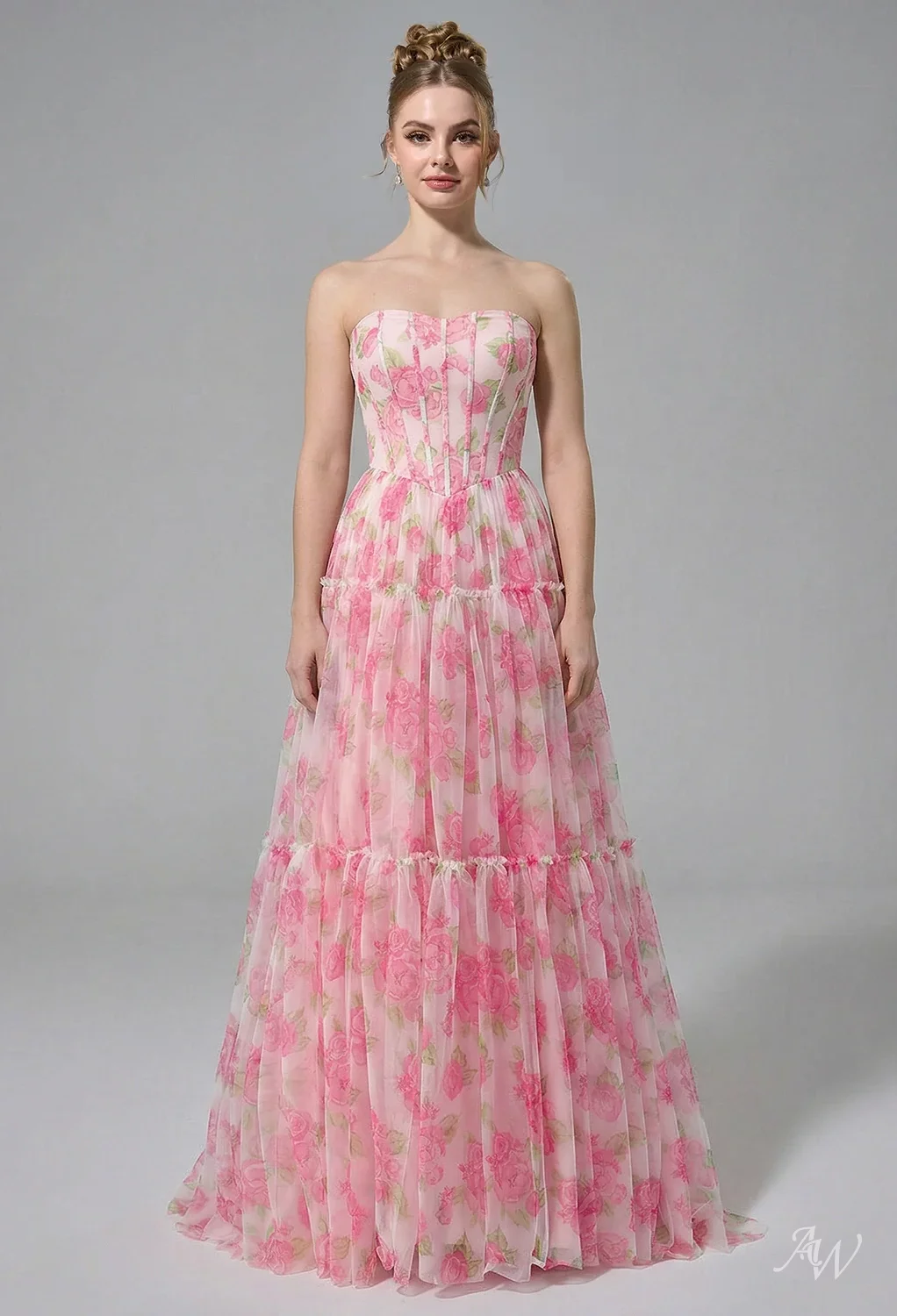 open lace back dress Hot Pink Appliques Sweetheart Lace-Up Trumpet Long Prom Dress  Modsele