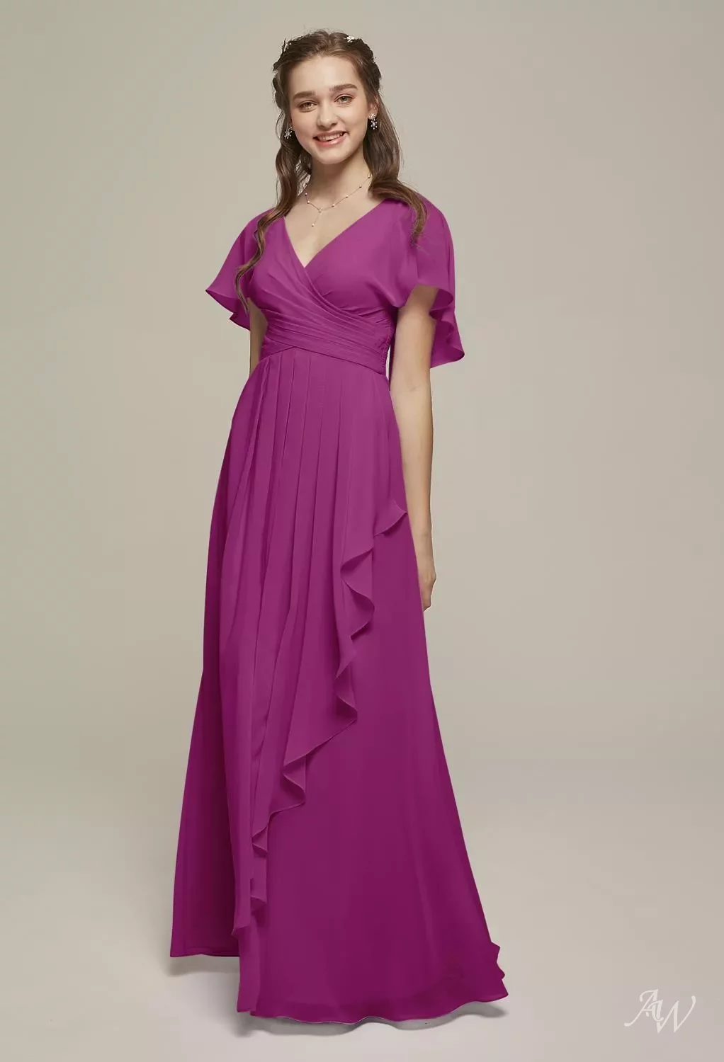 mustard lace maternity dress Long-Sleeved Lace V-Neck Maternity Photoshoot Long Dress