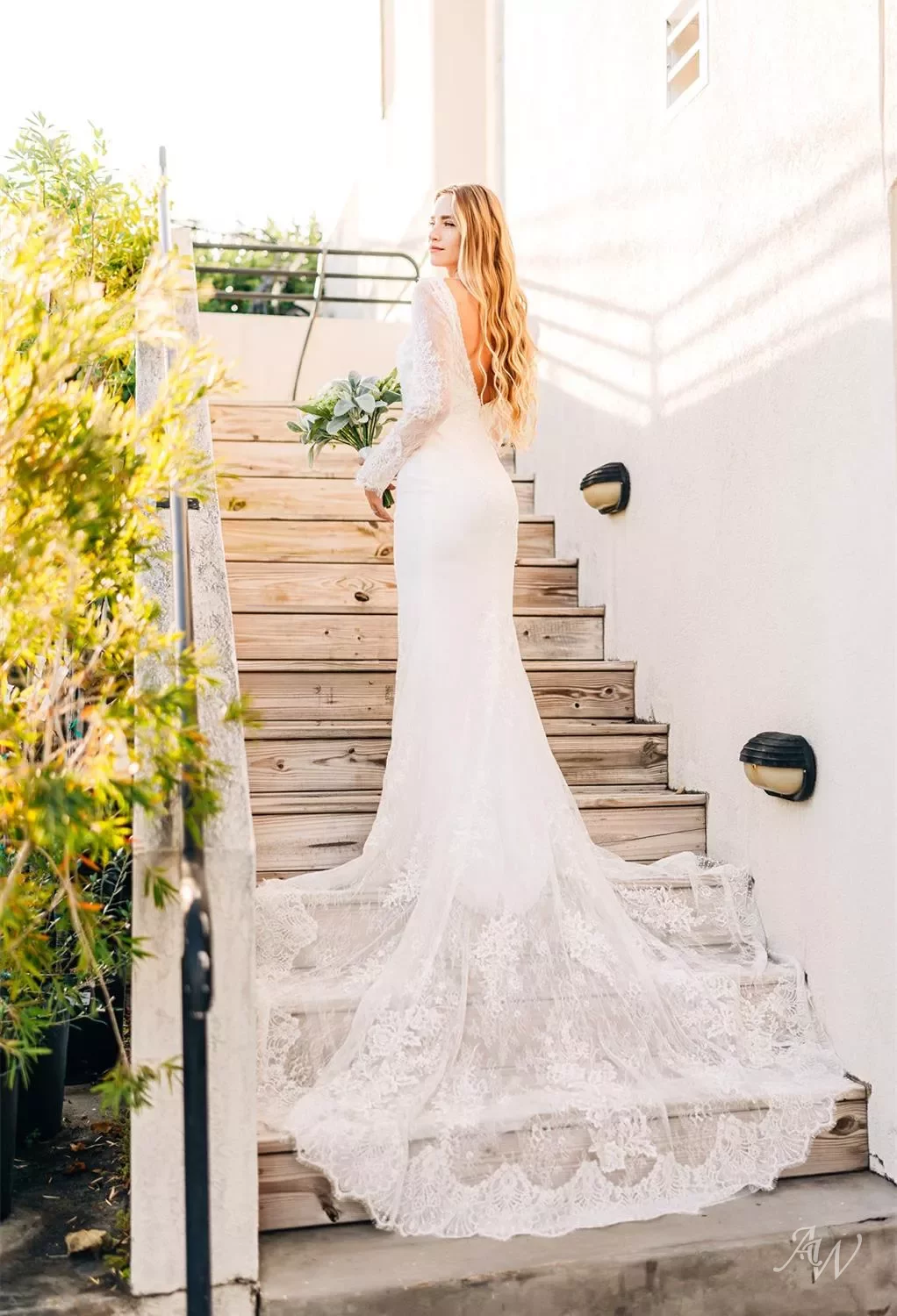 AW Antonia Wedding Dress, Lace Bateau Neckline Wedding Dresses | AW.Bridal