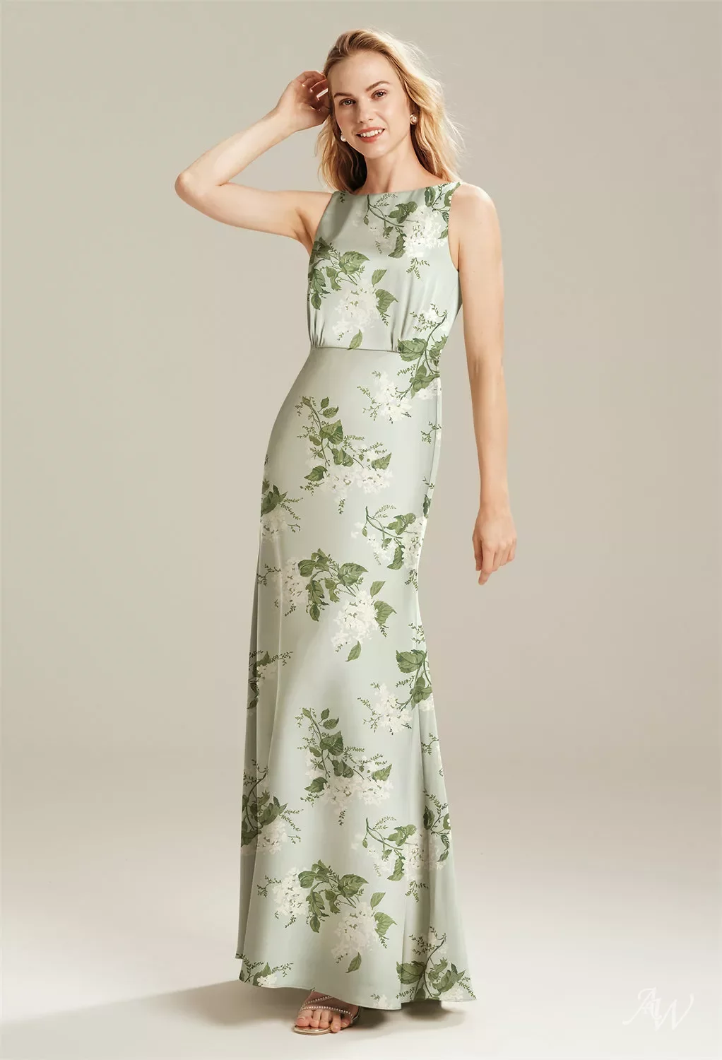 slim fit dress slacks Smak Parlour Green Floral Brocade Swing Dress
