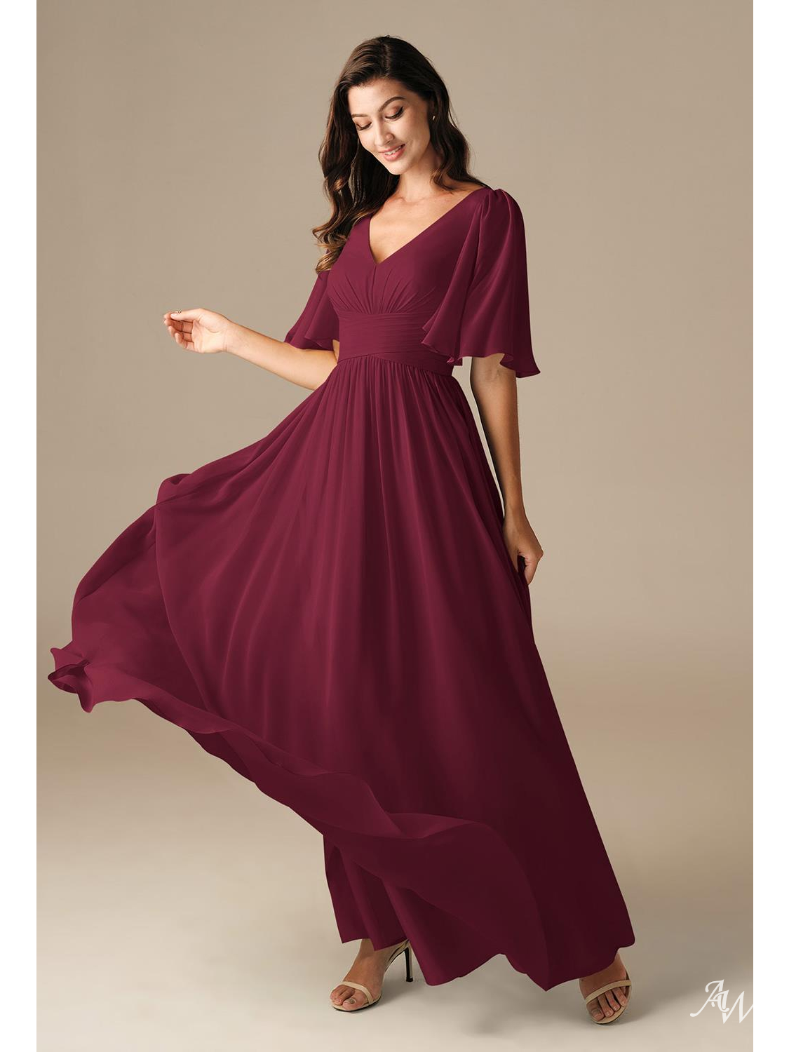 AW Kenney Dress, Burgundy Bridesmaid Dresses, 99.99 | AW Bridal