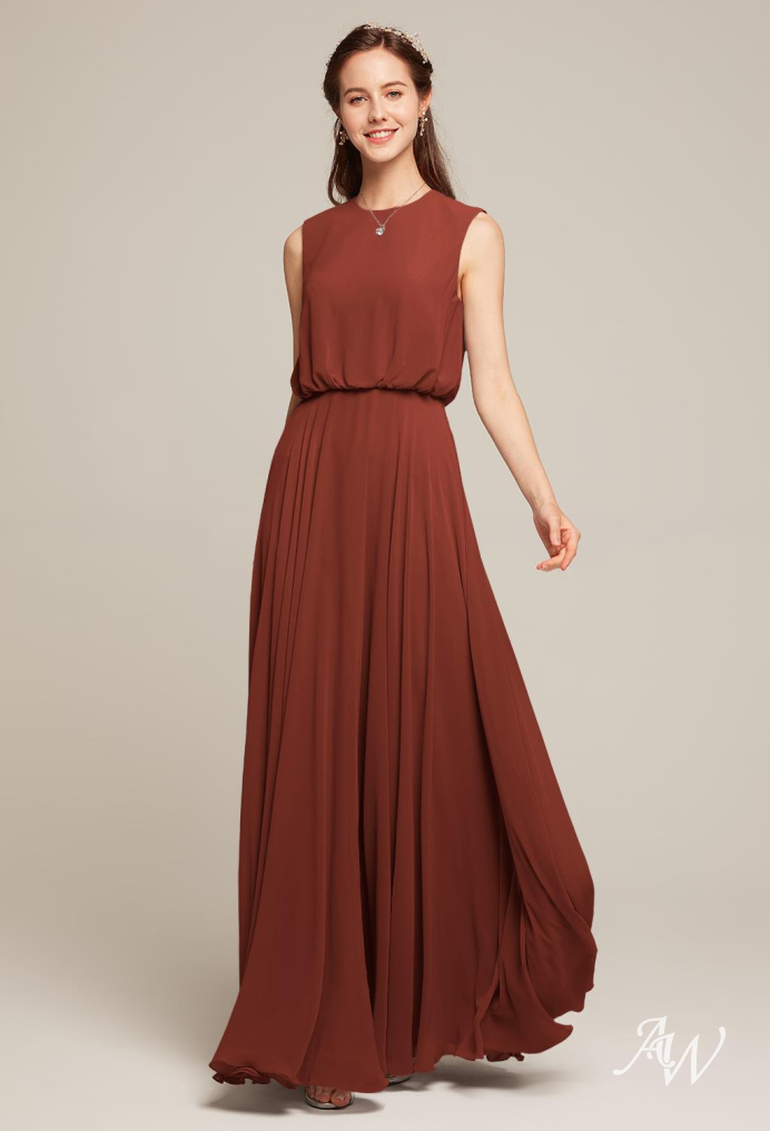 Amazon.com: Dresses for Women Dress Women's Dress Ruffle Hem Puff Sleeve Dress  Dress (Color : Rust Brown, Size : Medium) : Clothing, Shoes & Jewelry