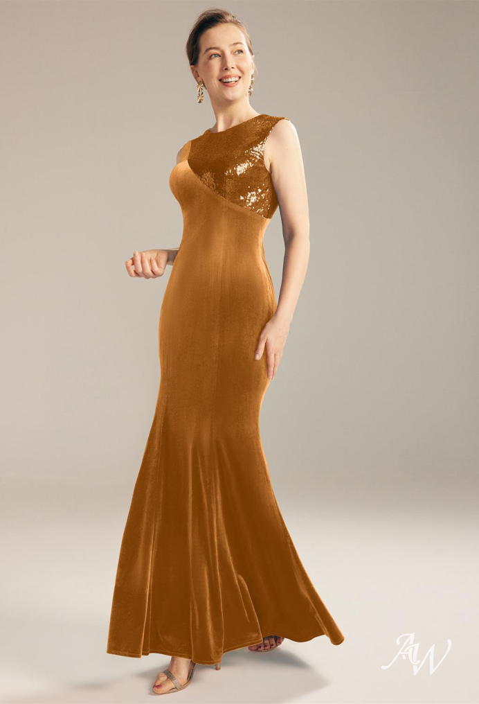 AW Colleen Dress, Burnished Gold Mother of the Bride Dresses