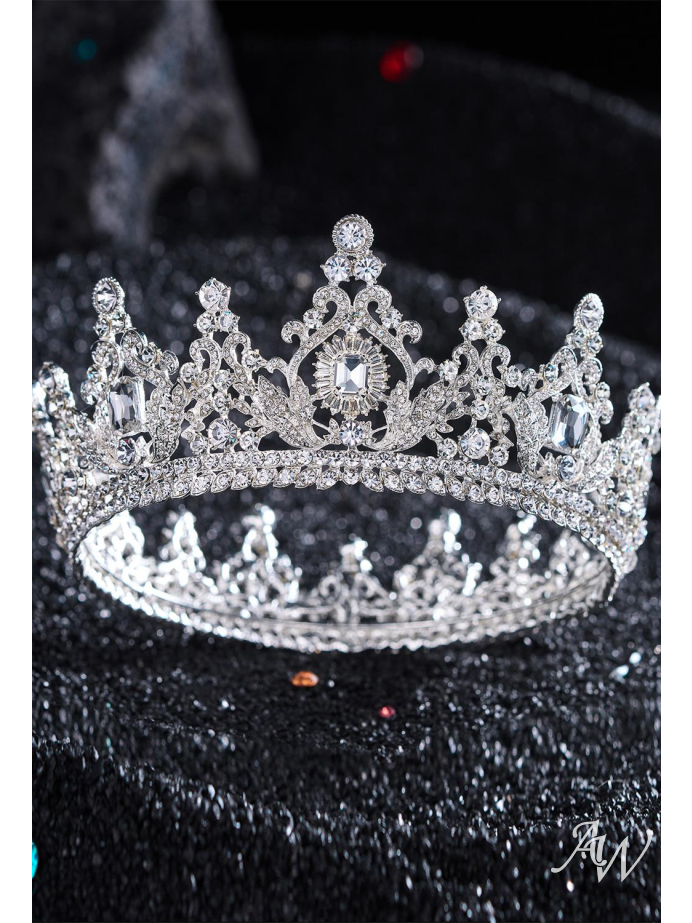 AW Jeweled Queen Crowns for Women