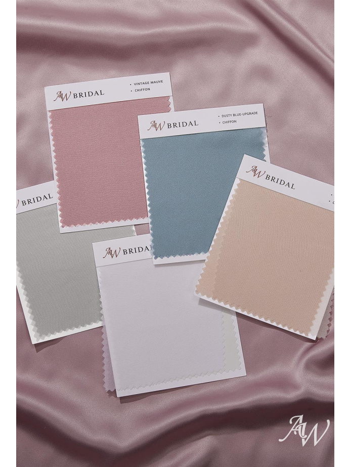 AW Chiffon Swatches for Bridal Dresses