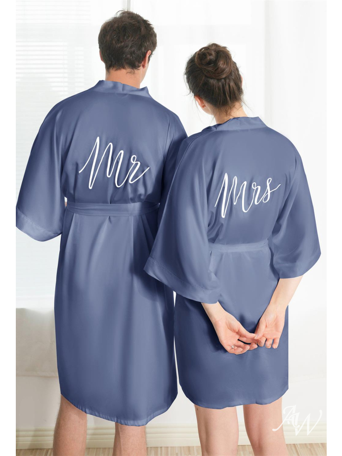 AW Satin Couples Robes