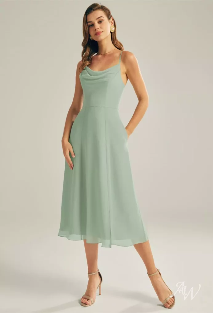 blue dress for baby girl Pippa Velvet Ready to Ship Bridesmaid Dress main image 0