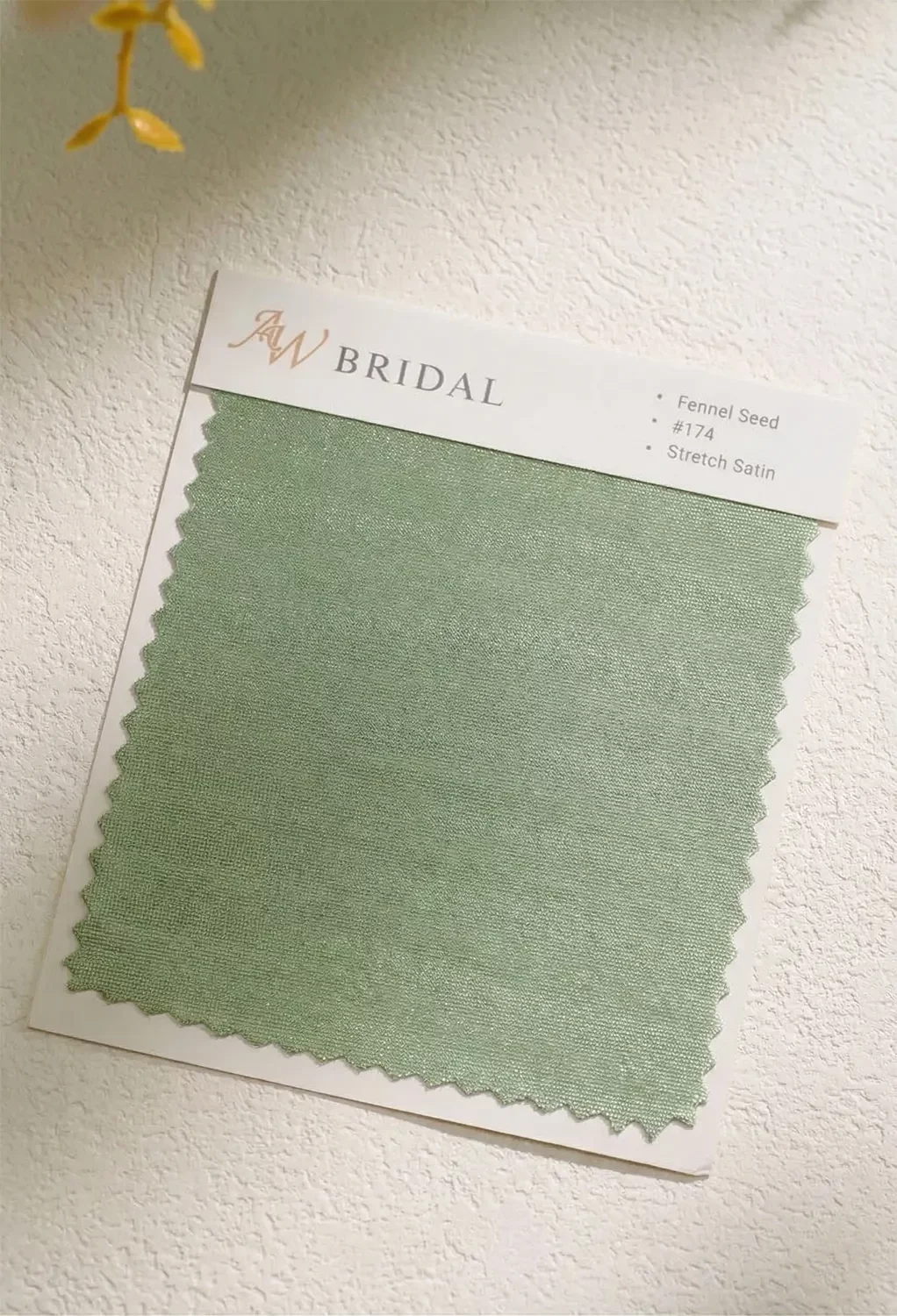 Order 5 Free Fabric Swatches | AW.Bridal