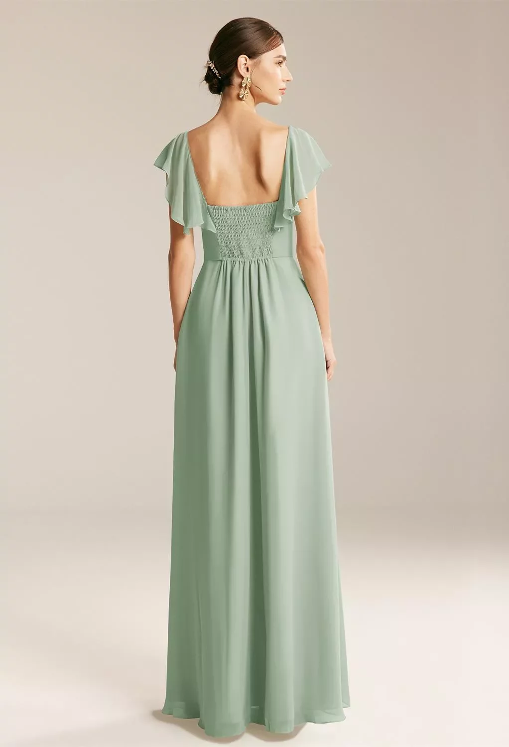 princess polly baby blue dress Y.A.S Bridesmaid cowl neck slip midi dress in orange floral