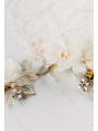AW 2PCS Flowered Bridal Hair Clips
