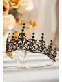 AW Black Baroque Crowns for Women