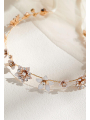 AW Blush Flower Crown Headband Bridal Headpiece