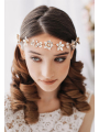 AW Blush Flower Crown Headband Bridal Headpiece