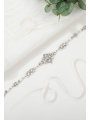 AW Bridal Sash with Pearls and Crystals