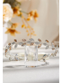 AW Champagne Crystal Bridal Headpieces for Wedding