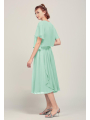 AW Chiffon Wrap Cape with Flutter Sleeves